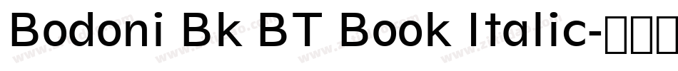 Bodoni Bk BT Book Italic字体转换